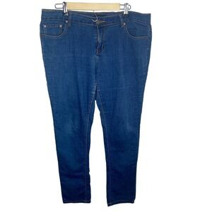 Ewline High Rise Waist Skinny Stretchy Denim Blue Jeans Plus Size 1X